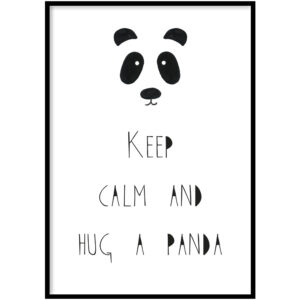 Poster - Hug a panda