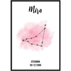Poster – Sterrenbeeld Roze