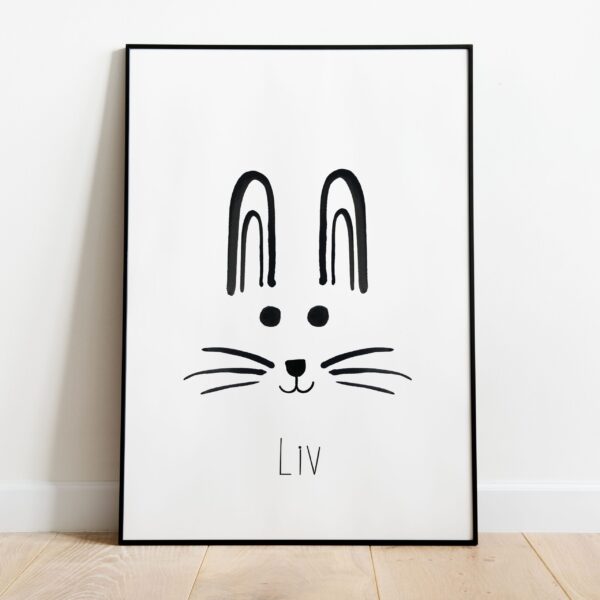 Poster – Gepersonaliseerde konijn