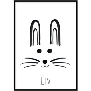 Poster – Gepersonaliseerde konijn