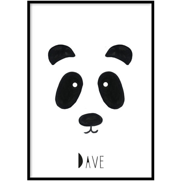 Poster – Gepersonaliseerde panda