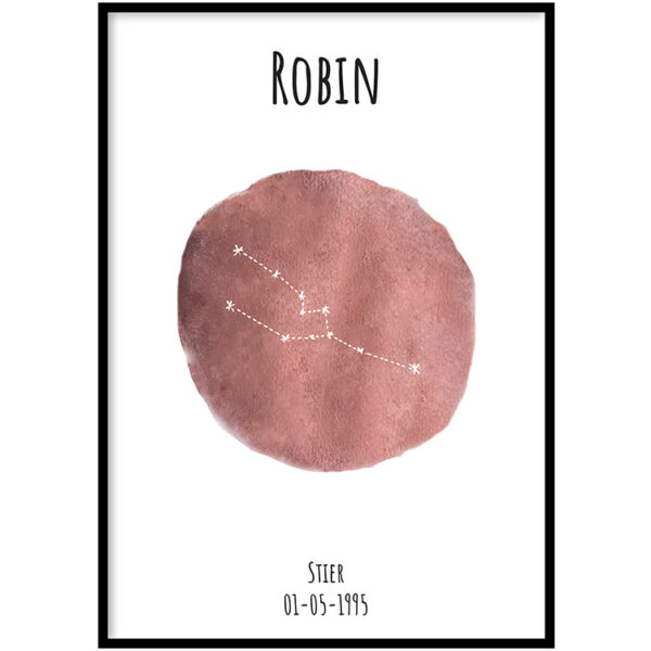 Poster – Sterrenbeeld Rosé